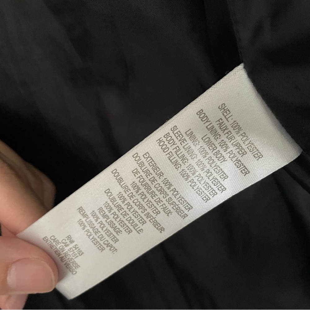 XS Calvin Klein Women's Black Puffer Coat Winter Coat - Picture 5 of 8